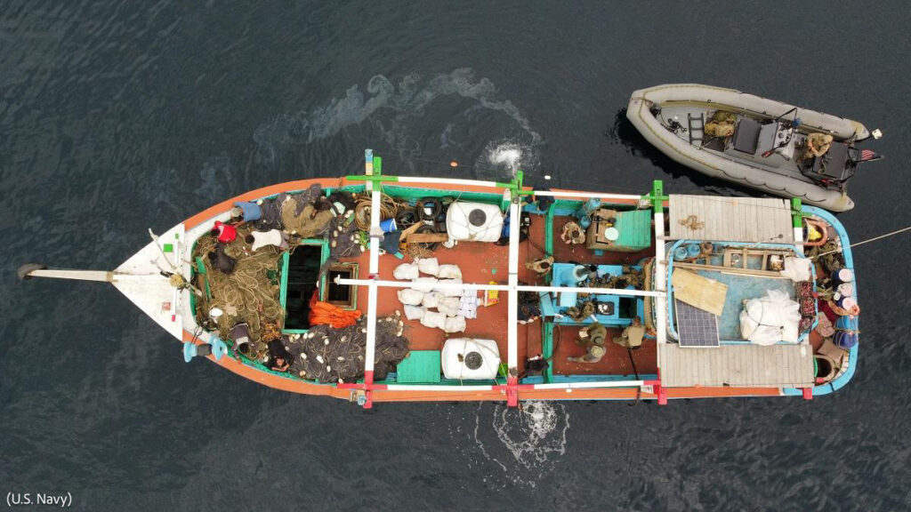 ضبط شحنة مخدرات في بحر العرب (البحرية الأمريكية)
