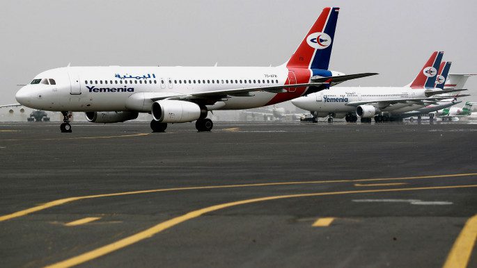 إدارة مطار صنعاء تتحدث عن إيقاف الرحلات الجوية من وإلى المطار منذ استيلاء الحوثيين على طائرات اليمنية