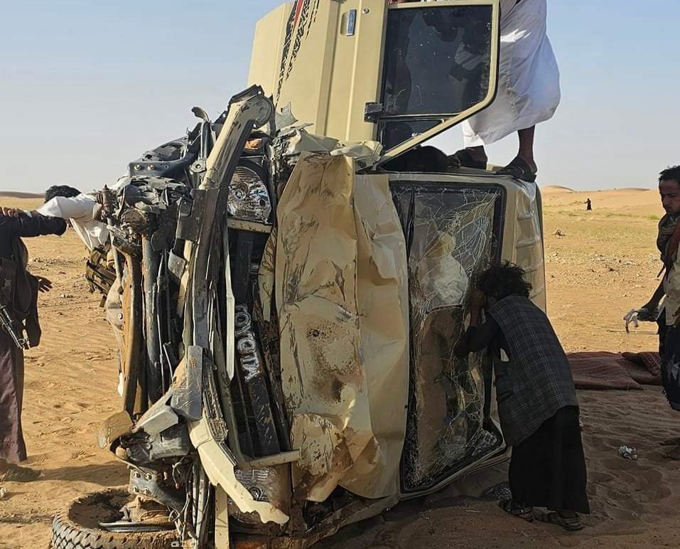 مأرب.. حادث مروري مروع يودي بحياة 3 أطفال وامرأتين من أسرة واحدة (صور)