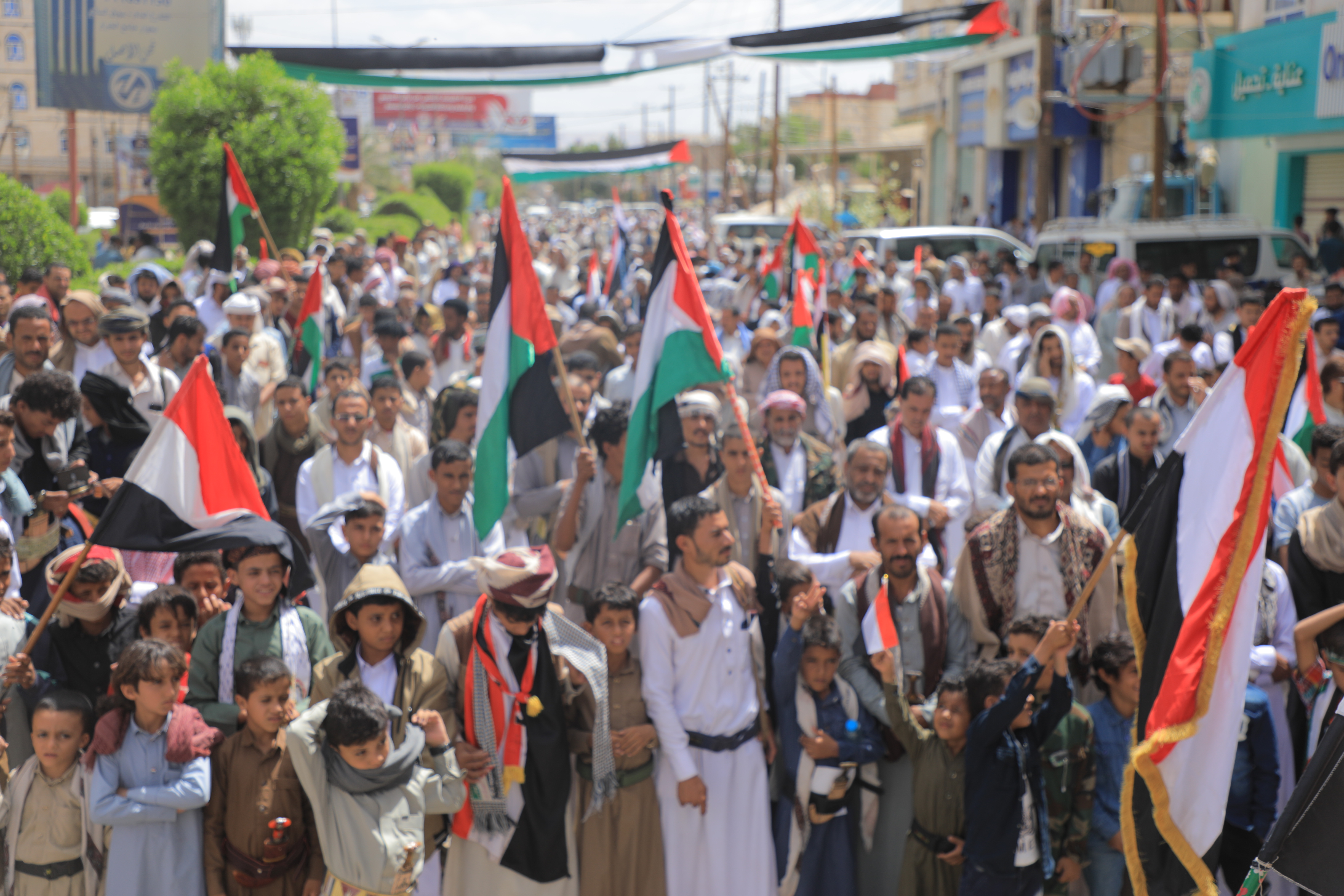 مأرب ..وقفة تضامنية مع الشعب الفلسطيني