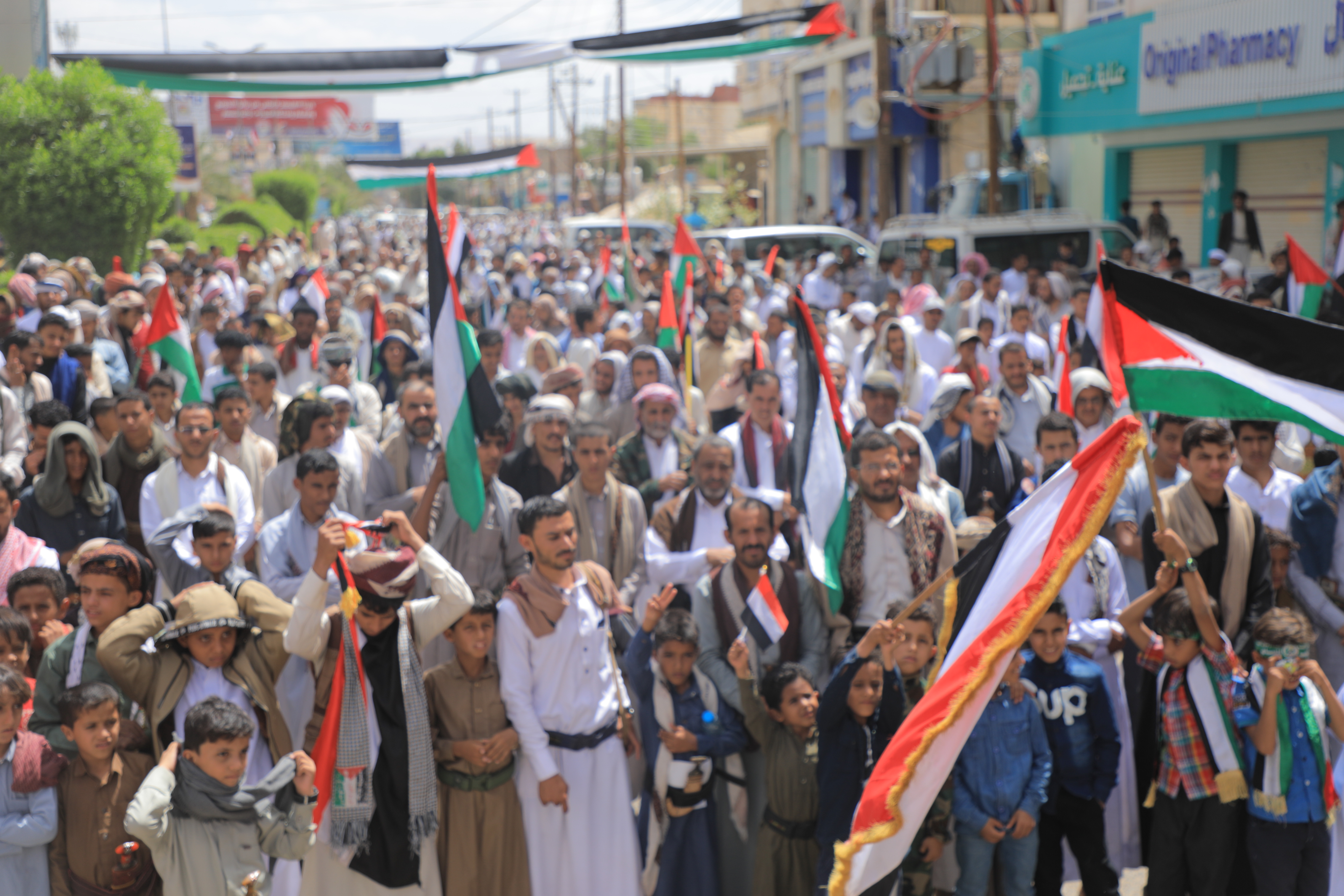 مأرب ..وقفة تضامنية مع الشعب الفلسطيني