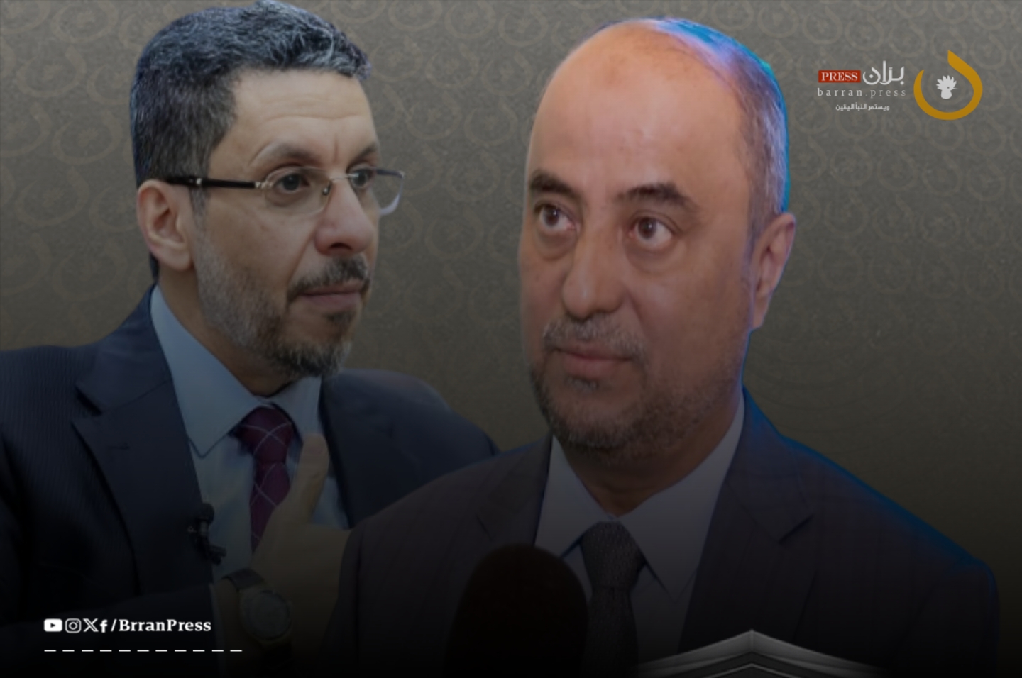 رئيس الحكومة اليمنية الجديد سالم بن بريك وسلفه أحمد بن مبارك رئيس الحكومة اليمنية الجديد سالم بن بريك وسلفه أحمد بن مبارك