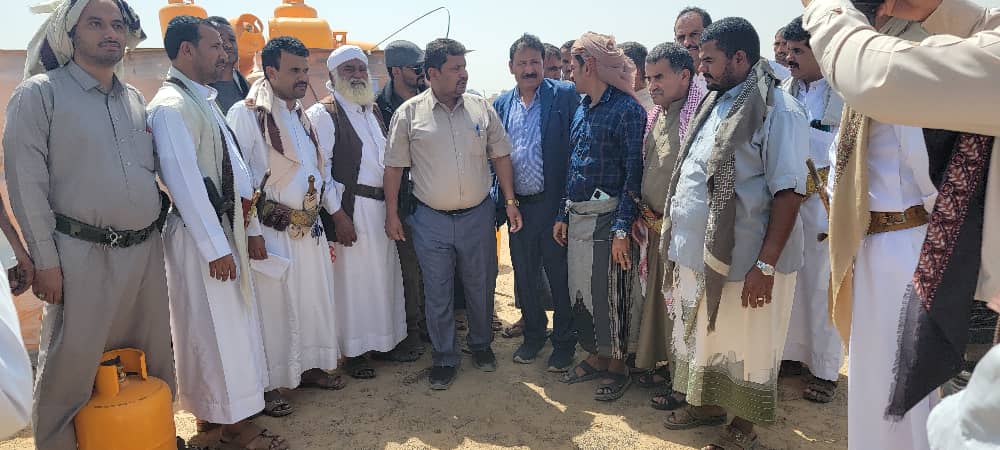 من تدشين أسطوانات الغاز التالفة - مأرب