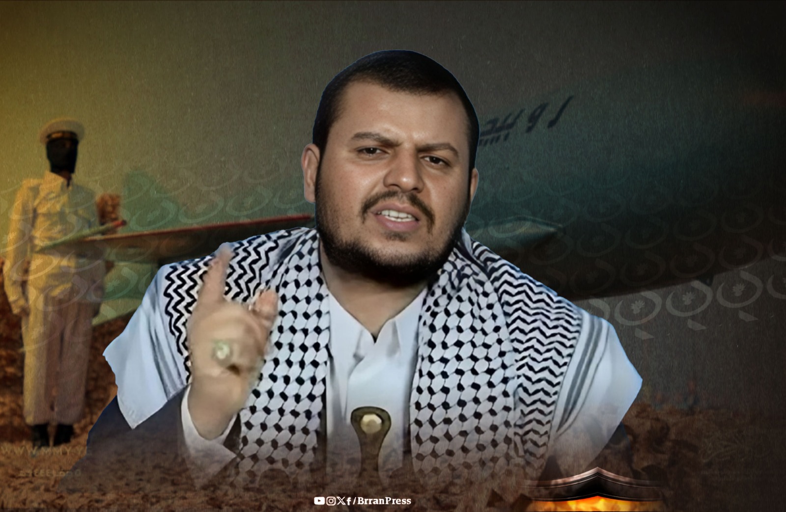 زعيم جماعة الحوثيين عبد الملك الحوثي - بران برس زعيم جماعة الحوثيين عبد الملك الحوثي - بران برس