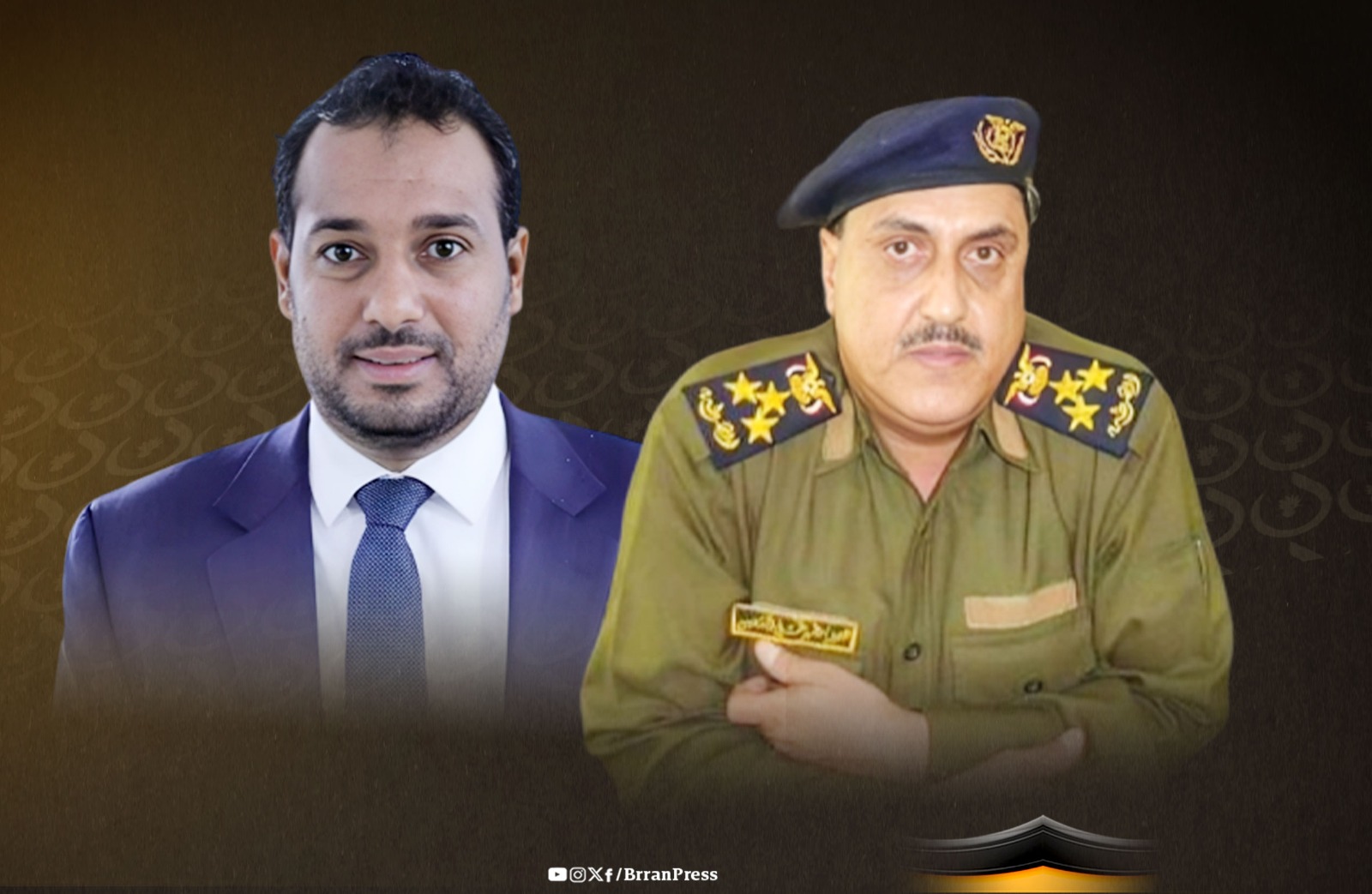 مدير أمن عدن مطهر الشعيبي ـ وزير التربية والتعليم طارق العكبري